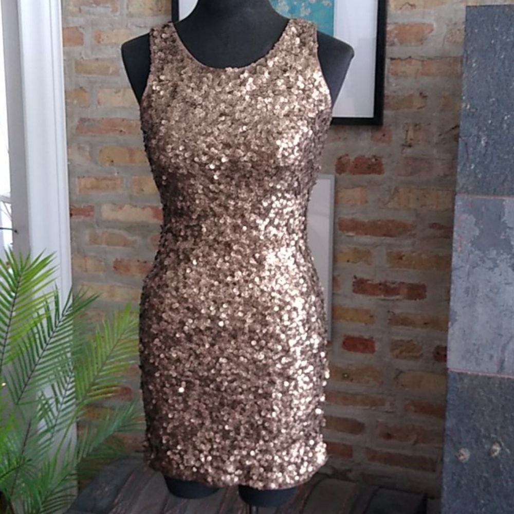 Amber Blue Sequin Dress